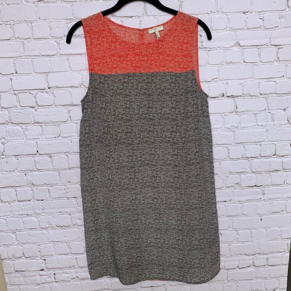 JOIE - Microplaid Silk Sheath Dress